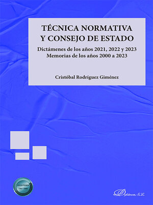 cover image of Técnica normativa y Consejo de Estado